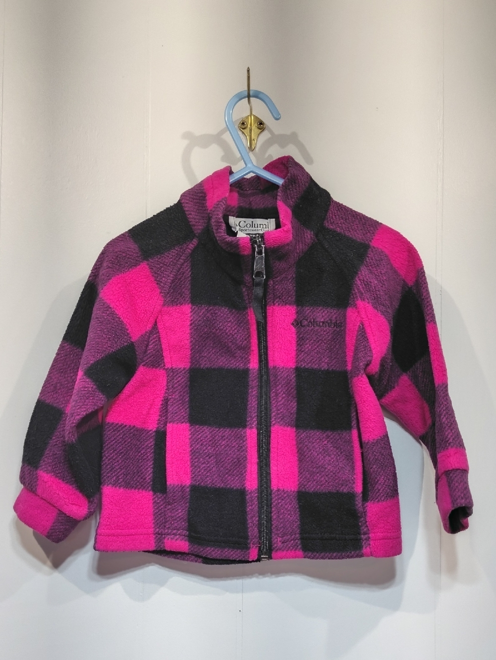 Columbia Toddler Girls Benton Springs Printed Fleece Jacket 2T Pink Buffalo - Picture 7 of 7